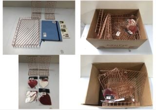 3 BOXES OF JOHN LEWIS HOUSE ROSE GOLD A4 LETTER TRAY (669360) (682012)