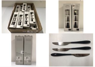 BOX OF JOHN LEWIS STUDIO TABLE KNIFE SET OF 4 (18+ ID REQUIRED ) (655160)