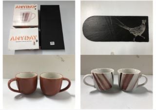 3 X ITEMS TO INC JOHN LEWIS STONEWARE MUGS (655160)