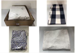 BOX OF ITEMS TO INC JOHN LEWIS SNOWFLAKE TABLE CLOTH (655160)