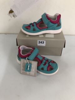 JOHN LEWIS ACTIVE SANDALT BLUE TURQUOISE CHILDREN'S SANDEL'S - SIZE: 8 (636209)