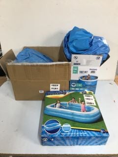 3 X SWIMMING POOLS INC BESTWAY 2.44M FAST SET FILL & RISE POOL