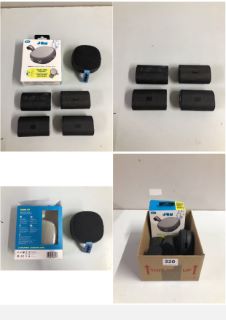 BOX OF ITEMS TO INC. JAM WIRELESS EARBUDS