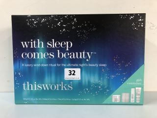 THIS WORKS WITH SLEEP COMES BEAUTY GIFT SET - RRP.£55