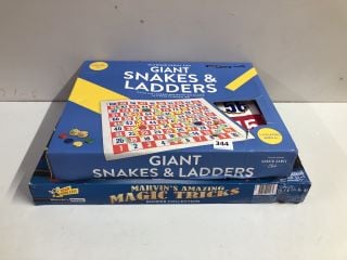 2 X ITEMS TO INC GIANT SNAKES & LADDERS GAME