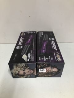 2 X REVAMP PROGLOSS VOLUME & WAVE HOT CERAMIC BRUSH