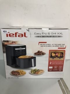 TEFAL EASY FRY & GRILL XXL 2-IN-1 HEALTHY AIR FRYER - RRP.£100