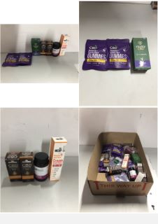 BOX OF ITEMS TO INC NATURES AID CBD CANNADIDIOL SPRAY (18+ ID REQUIRED)