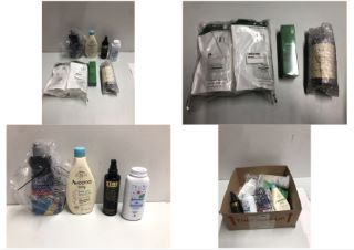 BOX OF ITEMS TO INC AVEENO BABY DAILY CARE BATH & WASH FOR SENSITIVE SKIN