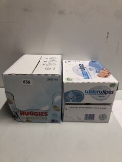 2 X ITEMS TO INC BOX OF HUGGIES EXTRA SENSITIVE WIPES