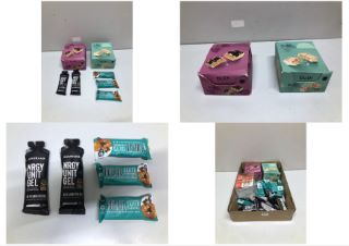 BOX OF ITEMS TO INC BULK MACRO MUNCH BIRTHDAY CAKE FLAVOUR PROTEIN BAR - BEST BEFORE 15/02/2025