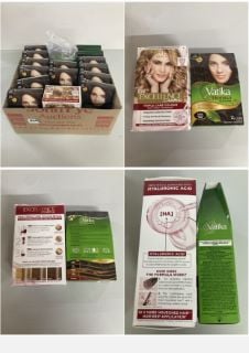 BOX OF ITEMS TO INC VATIKA HENNA HAIR COLOUR