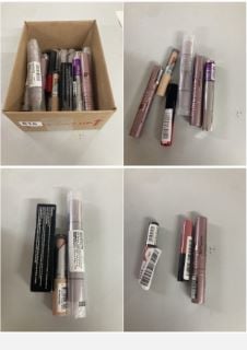 BOX OF BEAUTY PRODUCTS TO INC MAYBELLINE NEW YORK LASH SENSATIONAL