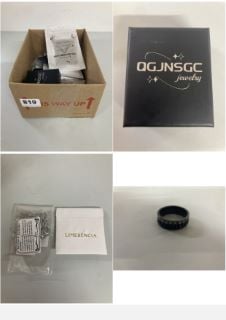 BOX OF ITEMS TO INC QGJNSGC JEWELRY CHAIN