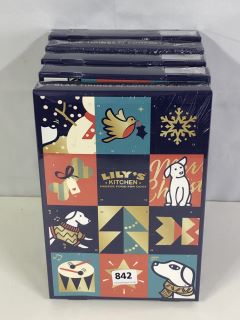 5 X LILYS KITCHEN PROPER FOOD FOR DOGS ADVENT CALANDER - BEST BEFORE 31/07/24