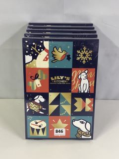 5 X LILYS KITCHEN PROPER FOOD FOR DOGS ADVENT CALANDER - BEST BEFORE 31/07/24