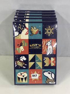 5 X LILYS KITCHEN PROPER FOOD FOR DOGS ADVENT CALANDER - BEST BEFORE 31/07/24