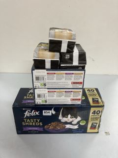 6 X PET PRODUCTS TO INC PURINA FELIX TASTY SHREDS MIXED SELECTION - BEST BEFORE 07/2026