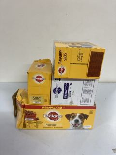 4 X PET PRODUCTS TO INC PEDIGREE MEGAPACK - BEST BEFORE 16/07/2026