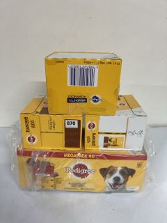 4 X PET PRODUCTS TO INC PEDIGREE MEGAPACK - BEST BEFORE 16/07/2026