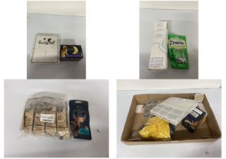 BOX OF ITEMS TO INC ENCORE FINEST SELECTION DOG FOOD POUCHES