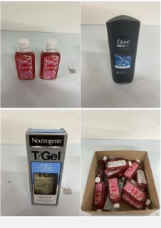 BOX OF ITEMS TO INC FABULOSA CONCENTRATED DISINFECTANT CLEANER