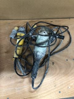 BOX OF ITEMS INCL. DEWALT CORDED ANGLE GRINDER DWE4206