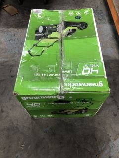 GREENWORKS 40V HAND PUSHED LAWN MOWER