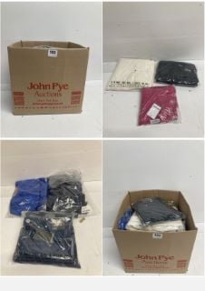 BOX OF PREMIUM CLOTHING ITEMS IN VARIOUS SIZES & DESIGNS