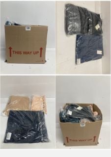 BOX OF PREMIUM CLOTHING ITEMS IN VARIOUS SIZES & DESIGNS