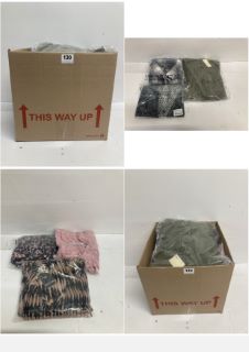 BOX OF PREMIUM CLOTHING ITEMS IN VARIOUS SIZES & DESIGNS