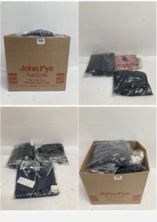 BOX OF PREMIUM CLOTHING ITEMS IN VARIOUS SIZES & DESIGNS