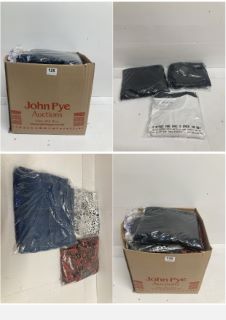 BOX OF PREMIUM CLOTHING ITEMS IN VARIOUS SIZES & DESIGNS