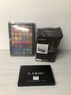 3 X COSMETIC ITEMS TO INCLUDE LAROC 183 EYESHADOW TONES EYEBROW PALETTE