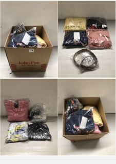 BOX OF PREMIUM CLOTHING ITEMS IN VARIOUS SIZES & DESIGNS