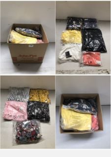 BOX OF PREMIUM CLOTHING ITEMS IN VARIOUS SIZES & DESIGNS