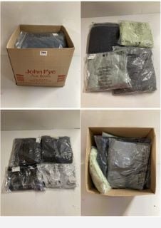 BOX OF PREMIUM CLOTHING ITEMS IN VARIOUS SIZES & DESIGNS