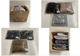 BOX OF PREMIUM CLOTHING ITEMS IN VARIOUS SIZES & DESIGNS