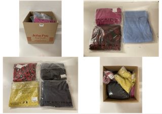 BOX OF PREMIUM CLOTHING ITEMS IN VARIOUS SIZES & DESIGNS