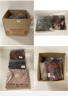 BOX OF PREMIUM CLOTHING ITEMS IN VARIOUS SIZES & DESIGNS