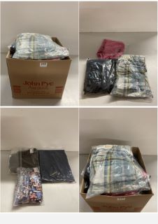 BOX OF PREMIUM CLOTHING ITEMS IN VARIOUS SIZES & DESIGNS