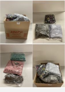 BOX OF PREMIUM CLOTHING ITEMS IN VARIOUS SIZES & DESIGNS