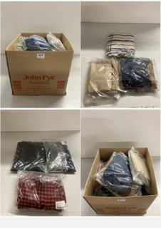 BOX OF PREMIUM CLOTHING ITEMS IN VARIOUS SIZES & DESIGNS