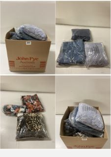 BOX OF PREMIUM CLOTHING ITEMS IN VARIOUS SIZES & DESIGNS