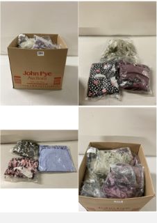 BOX OF PREMIUM CLOTHING ITEMS IN VARIOUS SIZES & DESIGNS