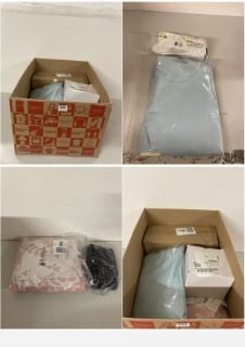 BOX OF ITEMS TO INCLUDE JULIPA PINK FLORAL DUVET KING SIZE