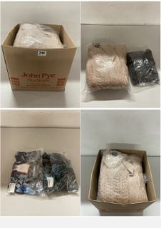 BOX OF PREMIUM CLOTHING ITEMS IN VARIOUS SIZES & DESIGNS