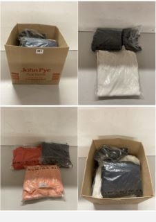 BOX OF PREMIUM CLOTHING ITEMS IN VARIOUS SIZES & DESIGNS