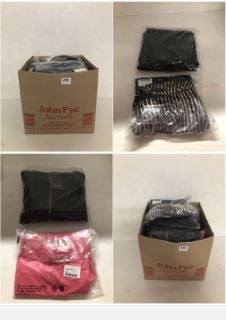 BOX OF PREMIUM CLOTHING ITEMS IN VARIOUS SIZES & DESIGNS