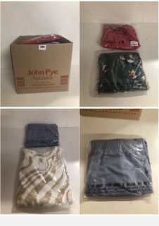 BOX OF PREMIUM CLOTHING ITEMS IN VARIOUS SIZES & DESIGNS